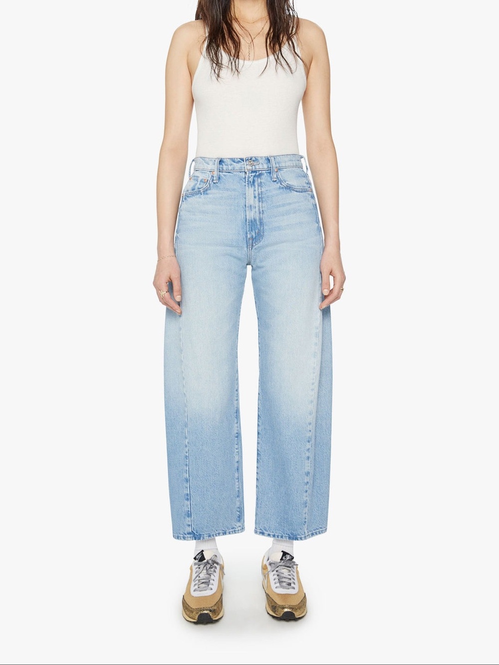 New MOTHER Half Pipe Ankle Barrel Jean - size 25